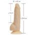 Naked Addiction Rotating 7 - vibromasseur rechargeable et rotatif (18 cm) - naturel