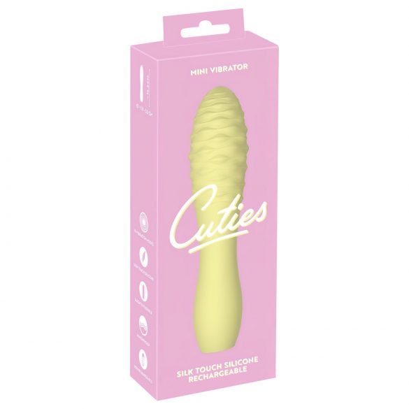 Cuties Mini 3 - vibromasseur masseur étanche et rechargeable (jaune)