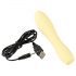 Cuties Mini 3 - vibromasseur masseur étanche et rechargeable (jaune)