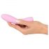 Cuties Mini 3 - vibromasseur nervuré rechargeable et étanche (rose)