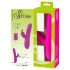 SMILE Lapin - vibromasseur rechargeable avec stimulateur de clitoris (rose)