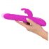 SMILE Lapin - vibromasseur rechargeable avec stimulateur de clitoris (rose)