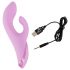 SMILE Gode vibrant rechargeable avec stimulateur clitoridien (rose)