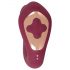 Javida Thumping - vibrateur pulsant pour point G et clitoris (rouge)