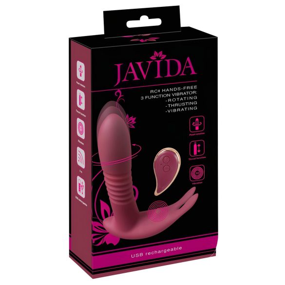 Javida RC - vibromasseur clitoridien 3 fonctions (rouge)