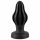 ANOS - godemiché anal doux nervuré - 5 cm (noir)