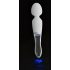 Baguette Liaison - vibromasseur à LED en silicone-verre rechargeable (translucide-blanc)