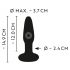 ANOS - vibromasseur anal étanche rechargeable (noir)