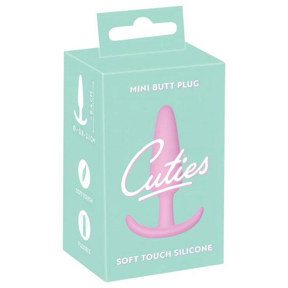 Boutonnière Miniature Cuties - plug anal en silicone - rose (2,1 cm)