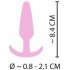 Boutonnière Miniature Cuties - plug anal en silicone - rose (2,1 cm)