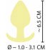 Plug Anal Mini Cuties - plug en silicone - jaune (3,1 cm)