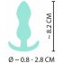 Cuties Mini Plug Anal - plug anal en silicone - menthe (2,3 cm)