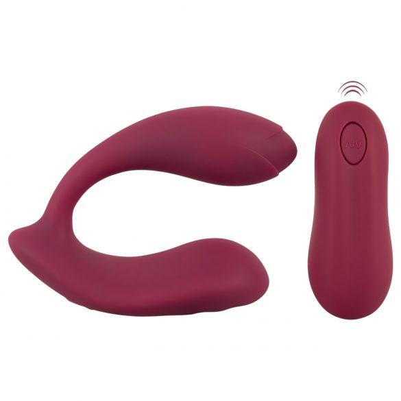 You2Toys Rosenrot - vibromasseur rechargeable et télécommandé à fixer (rouge)