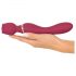 You2Toys Rosenrot - masseur vibreur rechargeable en forme de rose (rouge)