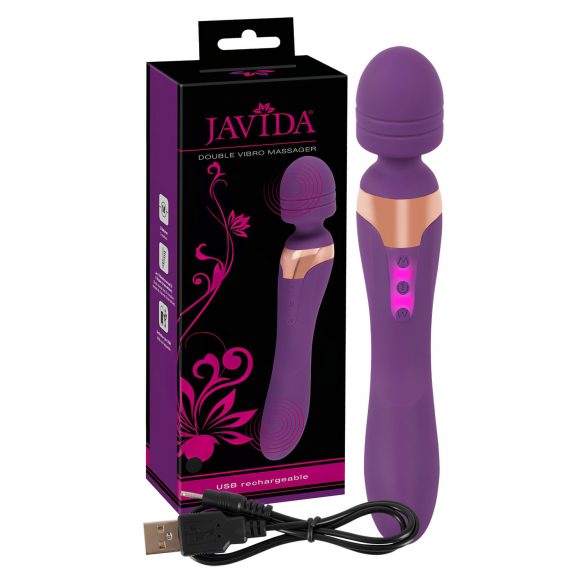 Javida Double - masseur vibrant (violet)