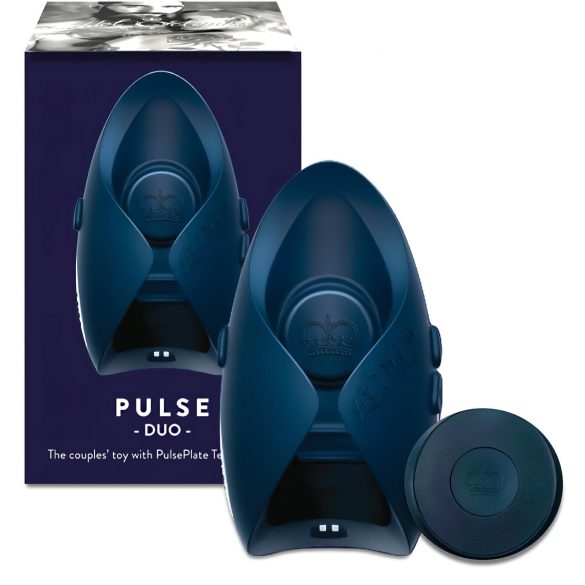 Pulse III Duo - masturbateur rechargeable et vibromasseur pour couple (gris-bleu)