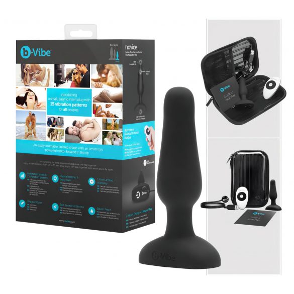 b-Vibe Novice - plug anal pour débutants (noir)