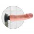 King Cock 9 vibromasseur flexible avec ventouse (23 cm) - naturel