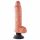 King Cock 10 vibromasseur flexible avec ventouse (25 cm) - naturel