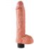 King Cock 10 vibromasseur flexible avec ventouse (25 cm) - naturel