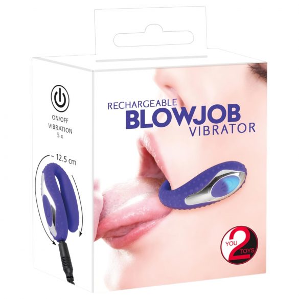 You2Toys - Fellation - vibromasseur buccal en silicone rechargeable (violet)