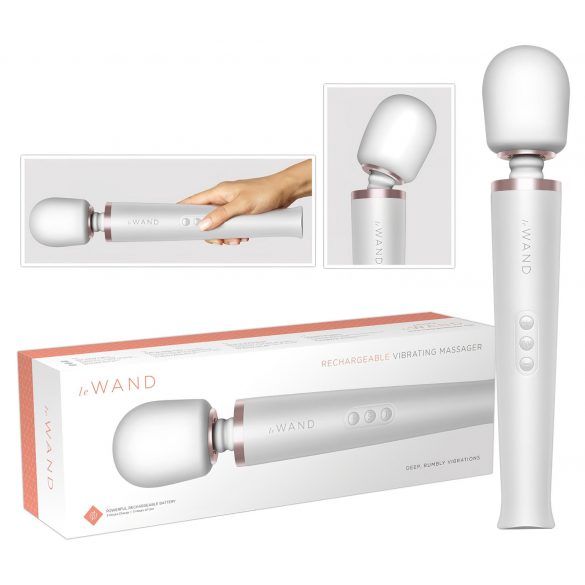 le Wand - vibromasseur rechargeable exclusif (blanc)