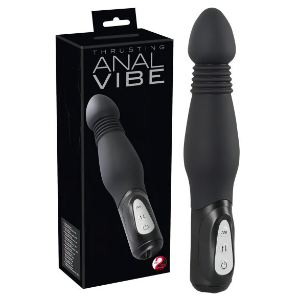 You2Toys - Vibro Anal Poussant (Noir)