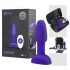 b-Vibe Rimming - Vibromasseur anal à perles rotatives (violet)