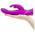 Happyrabbit Curve - vibromasseur étanche avec stimulateur clitoridien (violet)