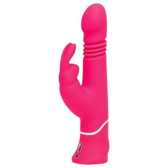 Happyrabbit Thrusting - vibromasseur à batterie avec stimulateur clitoridien (rose)