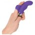 Doigt Sourire - vibrateur en silicone ondulé (violet)