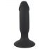 Black Velvet - vibromasseur anal avec pénis rechargeable (noir)