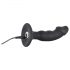 Black Velvet - vibromasseur anal avec pénis rechargeable (noir)