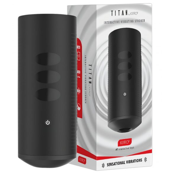 Expérience Titan - Masturbateur Interactif Rechargeable (Noir)