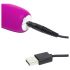 Happyrabbit Réaliste Slim - Vibrateur rechargeable avec stimulateur clitoridien (violet)