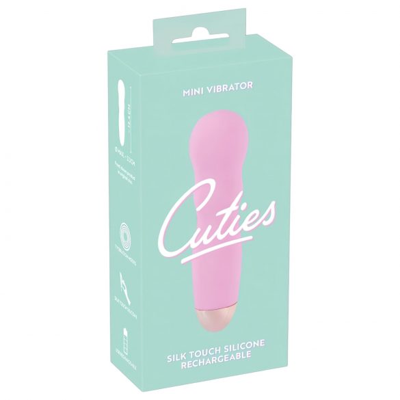 Cuties Mini Rose - vibrateur ondulé rechargeable (rose)