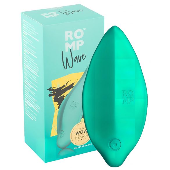 ROMP Wave - Vibromasseur étanche et rechargeable pour clitoris (vert)