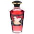 Shunga - huile de massage chauffante - champagne-fraise (100ml)