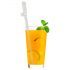 Straw Willy - paille en verre en forme de pénis - transparent (lot de 4)