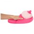 Chaussons en peluche roses - forme de seins