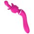 Lonely - Massager et vibromasseur point G 2 en 1 à tête interchangeable (rose)