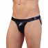 Boxer minimaliste brillant pour homme (noir) - M