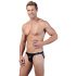 Boxer minimaliste brillant pour homme (noir) - M