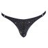 Svenjoyment - string pour homme avec strass (noir) - M