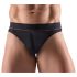 Svenjoyment - String homme en coton bio confortable (noir)