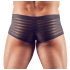 Boxer transparent rayé (noir) - L