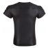 T-shirt noir NEK - homme, manches courtes, effet mat