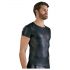 T-shirt noir NEK - homme, manches courtes, effet mat