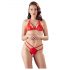 Cottelli - ensemble soutien-gorge ouvert en dentelle (rouge)