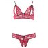 Cottelli - Ensemble soutien-gorge en dentelle (rouge) - M